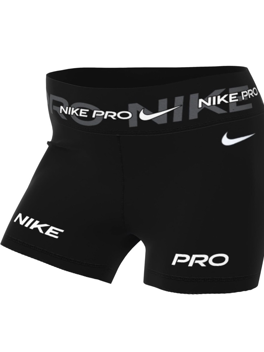 Nike Pro Women's Mid-Rise 3" Graphic Biker Shorts - Black - XS